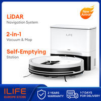 ILIFE A12 Pro Robot Vacuum and Mop Combo,LIDAR Navigation, self collection dust, 3000Pa suction, app/remote control
