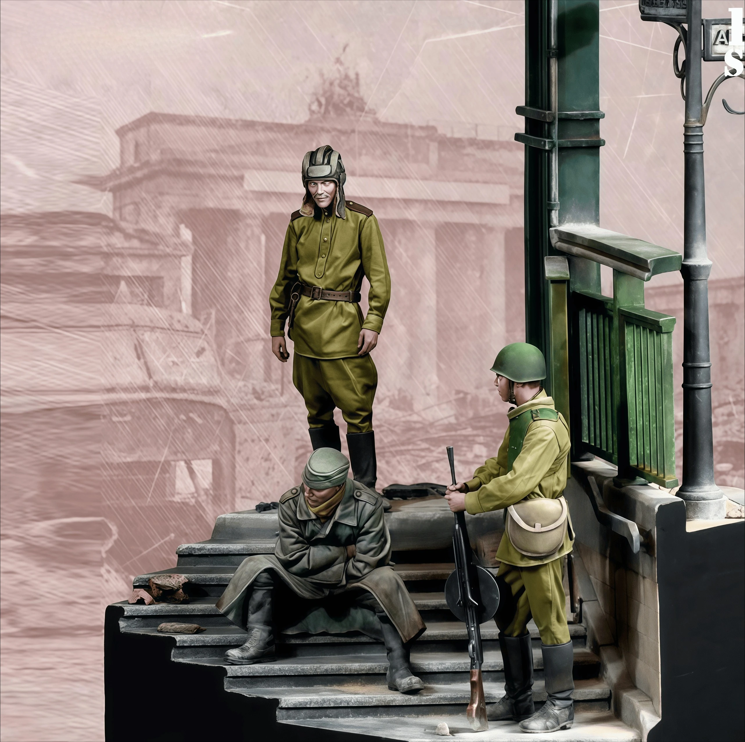 

Комплект модели из смолы 1/35 GK, модель штата отдыха солдата из смолы, неокрашенная (включая все сцены)