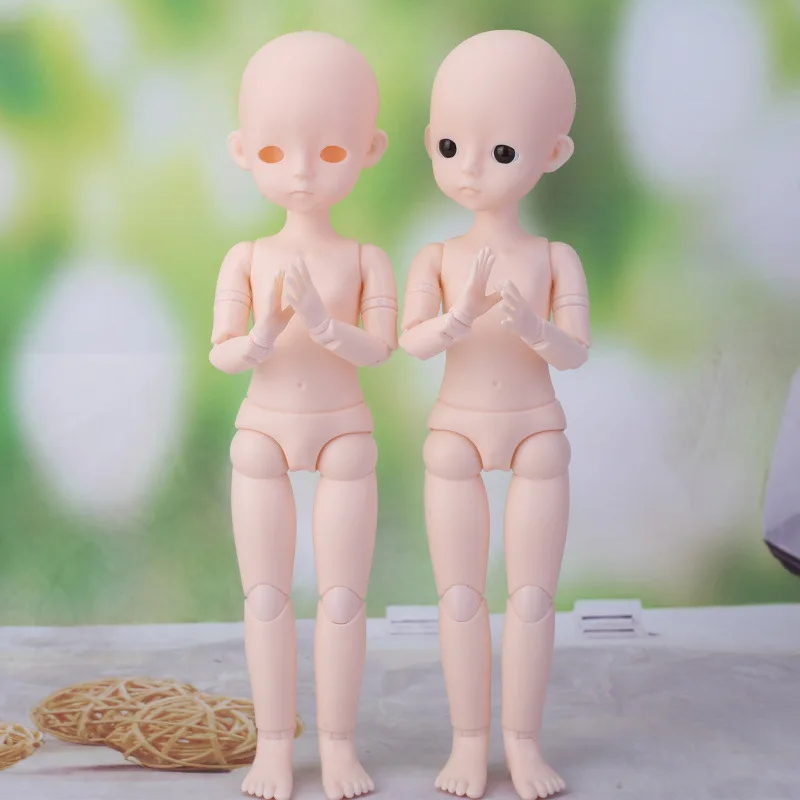 28cm Boy Doll Head Practice Makeup Toy for Girls 1/6 Bjd Doll Head Accessories with Eyes No Makeup  Not Include Body