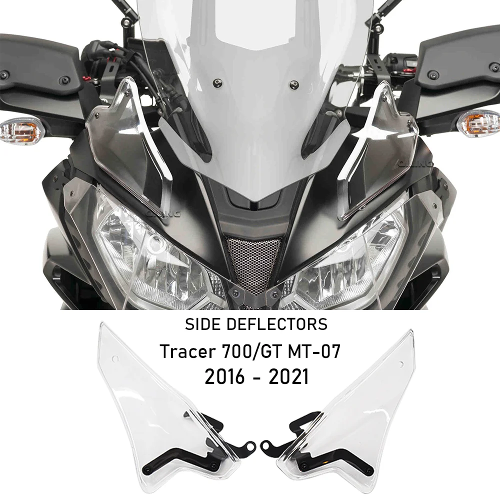 

Tracer 700/GT MT-07 accessory Front Windshield Side Deflectors Fits For Yamaha Tracer 700/GT MT-07 Tracer GT 2016 - 2021