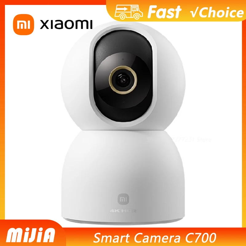 

Xiaomi Smart Camera C700 4K 8 Megapixels 360° Panorama Dual-band Wi-Fi 6 AI Human Detection Pet Detection Home Security CN