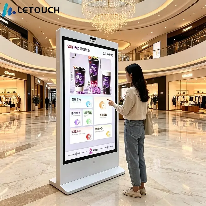 AI Digital Human Reception Kiosk, 24/7 Intelligent Guide Terminal with SDK Support for Mall, Airport & Government Services