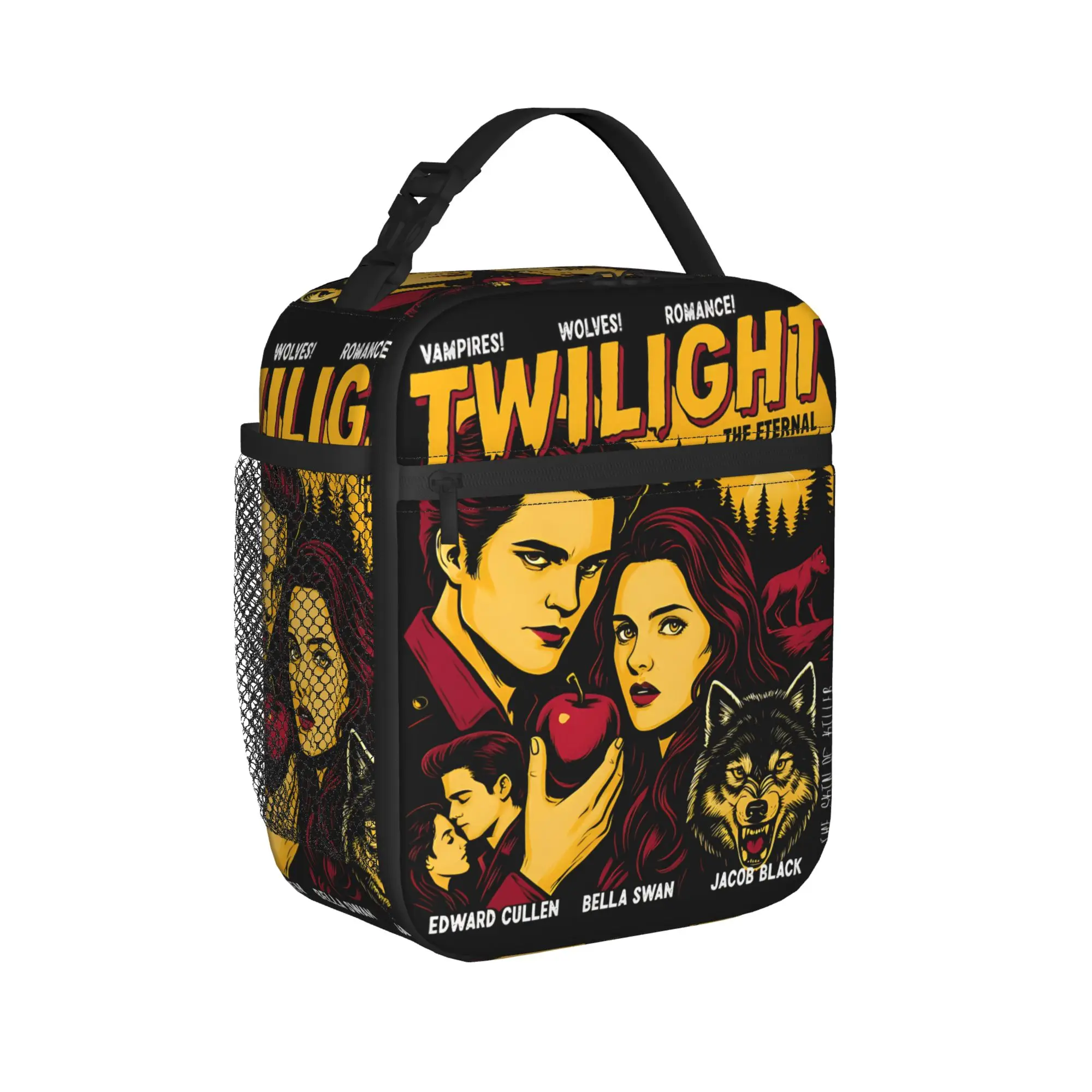 The Twilight Saga Romance Movie Insulated Lunch Bags Meal Container Thermal Bag Tote Lunch Box College  Travel Men Women