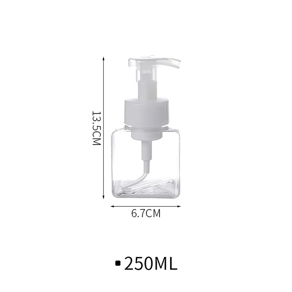 

For Bathroom Kitchen Dispenser Foam Bottle 1* 250ml 450ml High Capacity Practical To Use Resistant Transparent