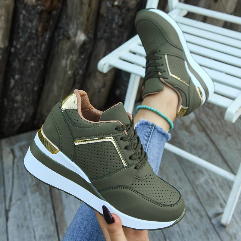 

Thick-soled, Color-blocked, Fashionable, Versatile, Comfortable, Anti-slip, Breathable, Sporty and Casual Women's Single Shoes