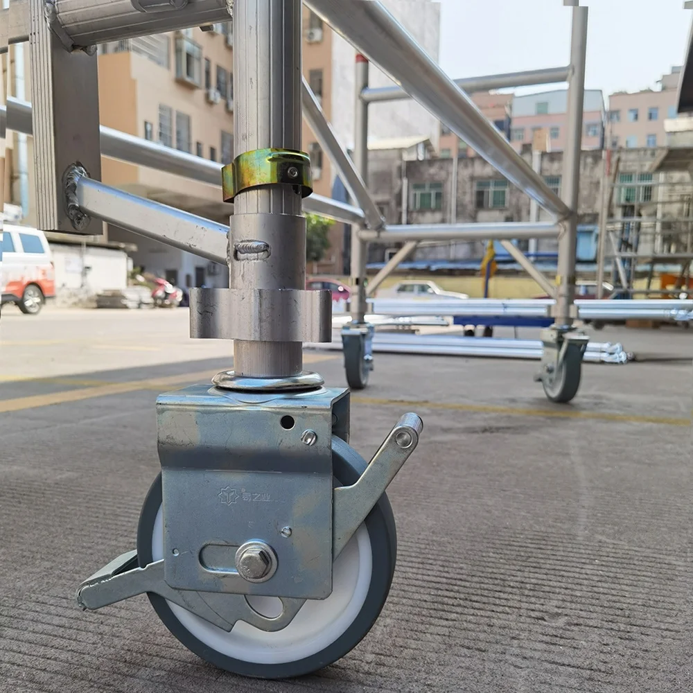 Menara Perancah Teleskopik Aluminium Mobile Model Baru dalam Perancah