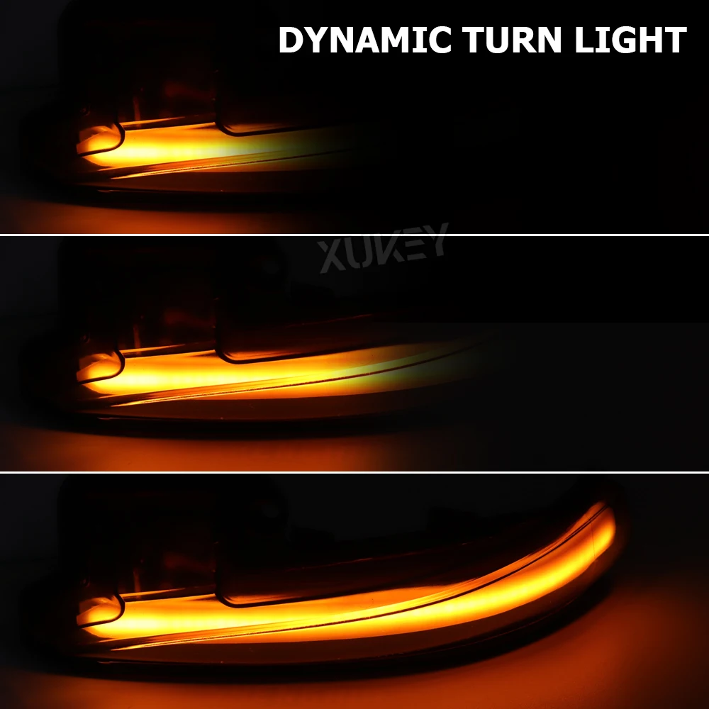 LED Smoked Amber Sequential Turn Signal Light Side Mirror Indicator For Toyota Tacoma 16-22 RAV4 19-23 Sienna Alphard Highlander