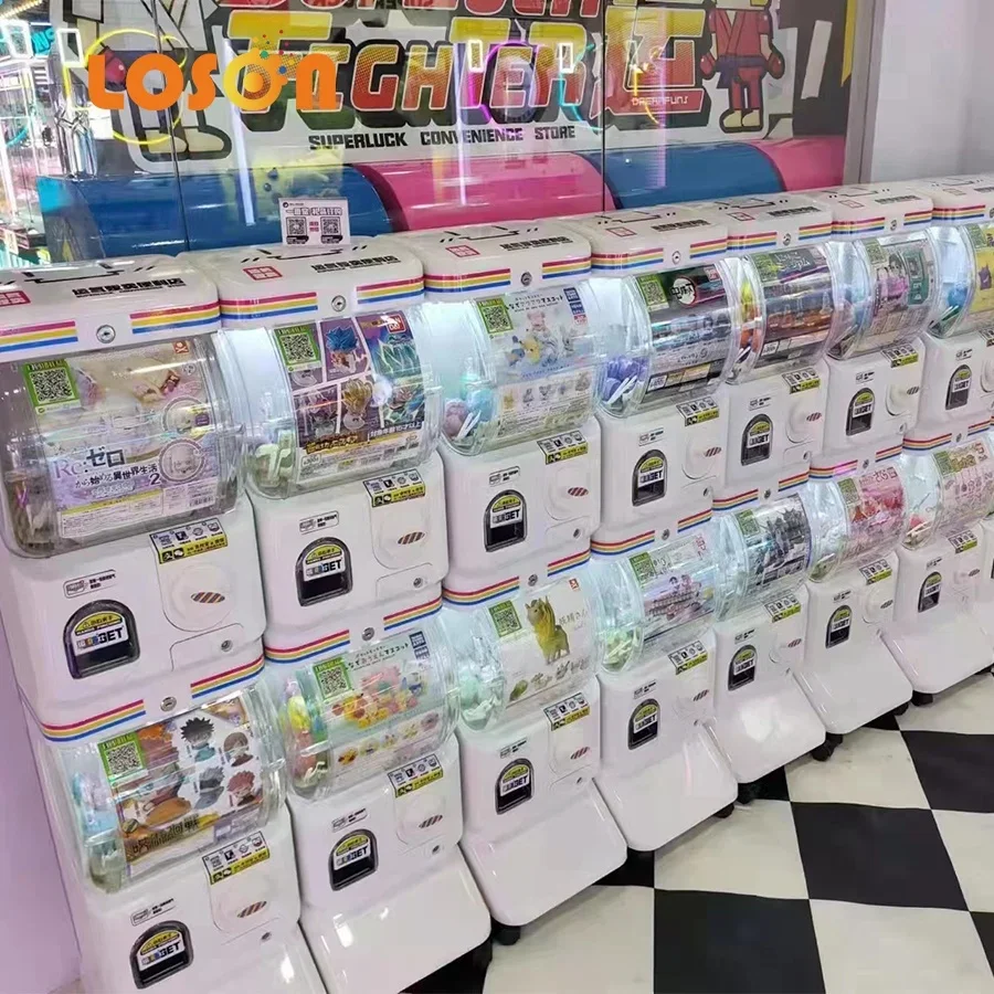 Customization Twisted Eggs Candy Gumball Gift Gashapon Coin Operated gaming  Capsule Vending Machines