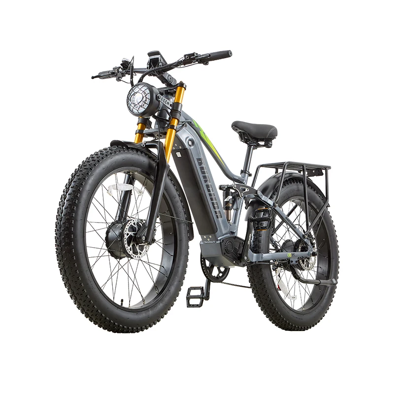 BURCHDA NEUES RX80 Offroad Leistungsstarkes E-Bike mit Doppelmotoren, 48V20AH Lithium-Akku, 26 Zoll 4.0 Fat Tire, Elektro-Mountainbike für Erwachsene
