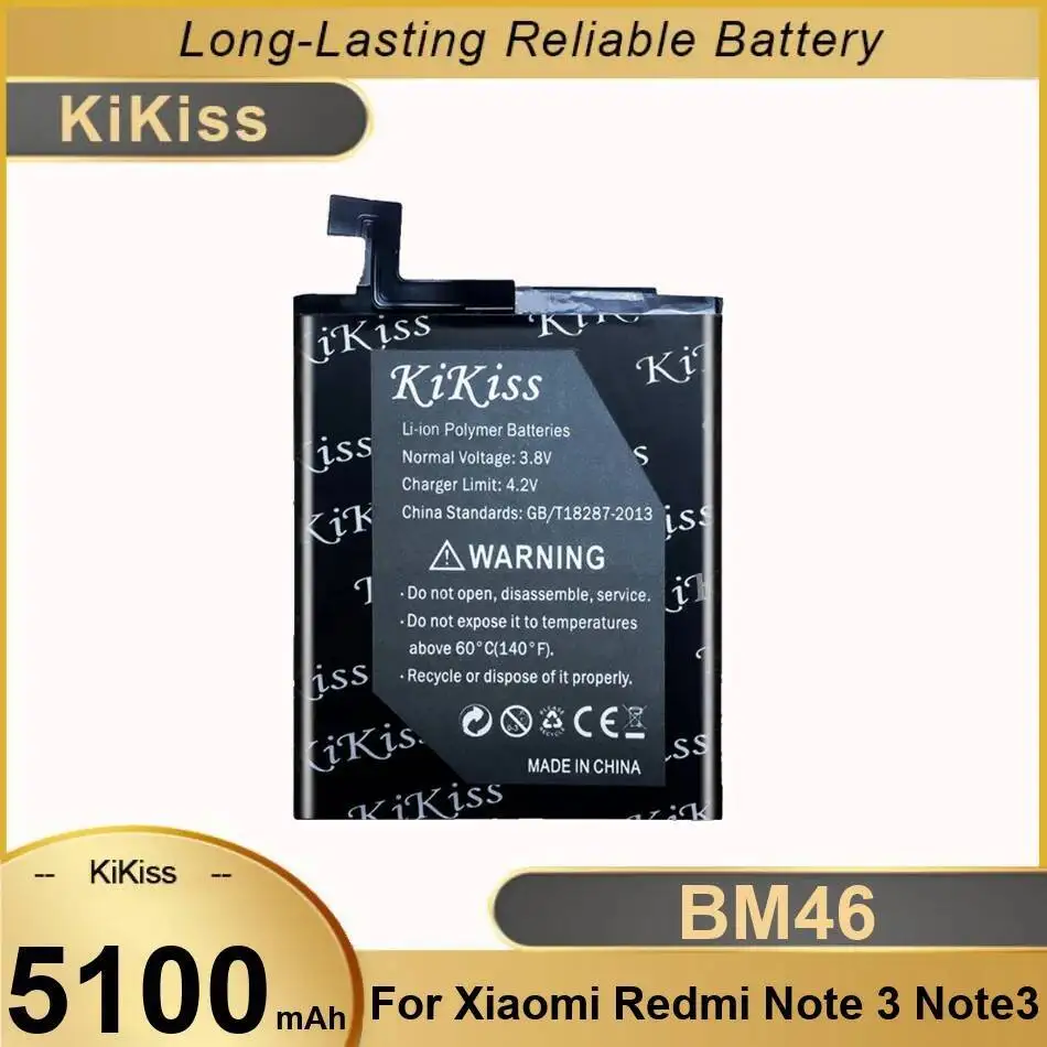 

5100Mah BM46 Safe Mobile Phone Battery For Xiaomi Redmi Note 3 Note3