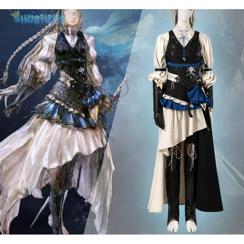 Final Fantasy XVI Jill Warrick Cosplay Fantasy  Game FF16 Costume Wig props accessories Halloween party Woman man set XS-XXXL