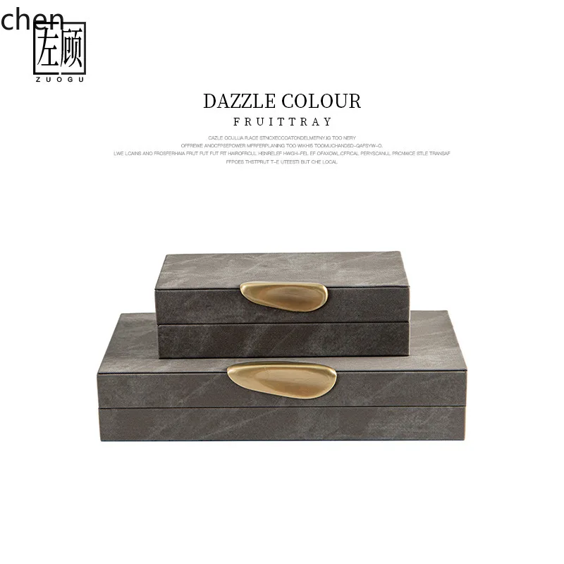 HT Furniture Store Window Soft Decorations Box Home New Classical Jewelry Box Cloakroom Model Room Ornaments