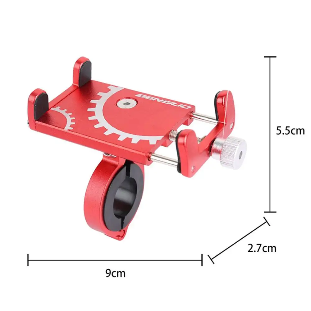 1pcs Bicycle Cycling Aluminum Alloy Phone Holder Phone Bracket Adjustable Holder Accessories for Motorcycle Scooter Electric Car