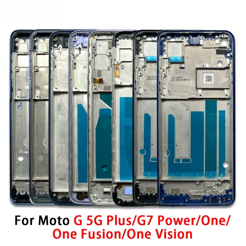 

Phone Housing Middle Frame Center Chassis Cover For Moto G 5G Plus G7 Power One Fusion Vision LCD Frame Replacement Repair Parts