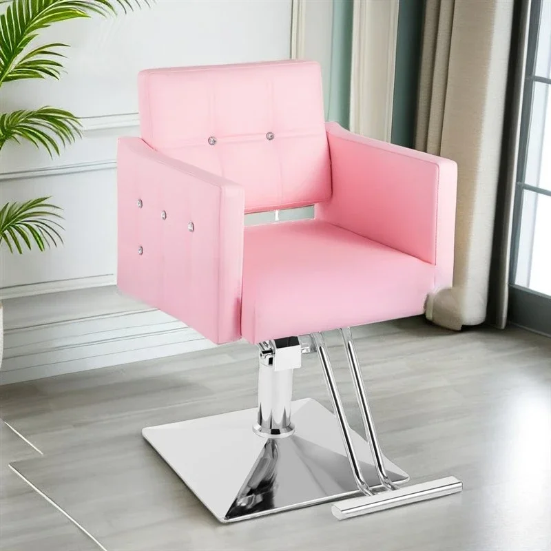 Sillón giratorio, sillas de peluquero, estaciones para estilista, respaldo extraíble, Cadeira Barbeiro, muebles profesionales para salón de belleza