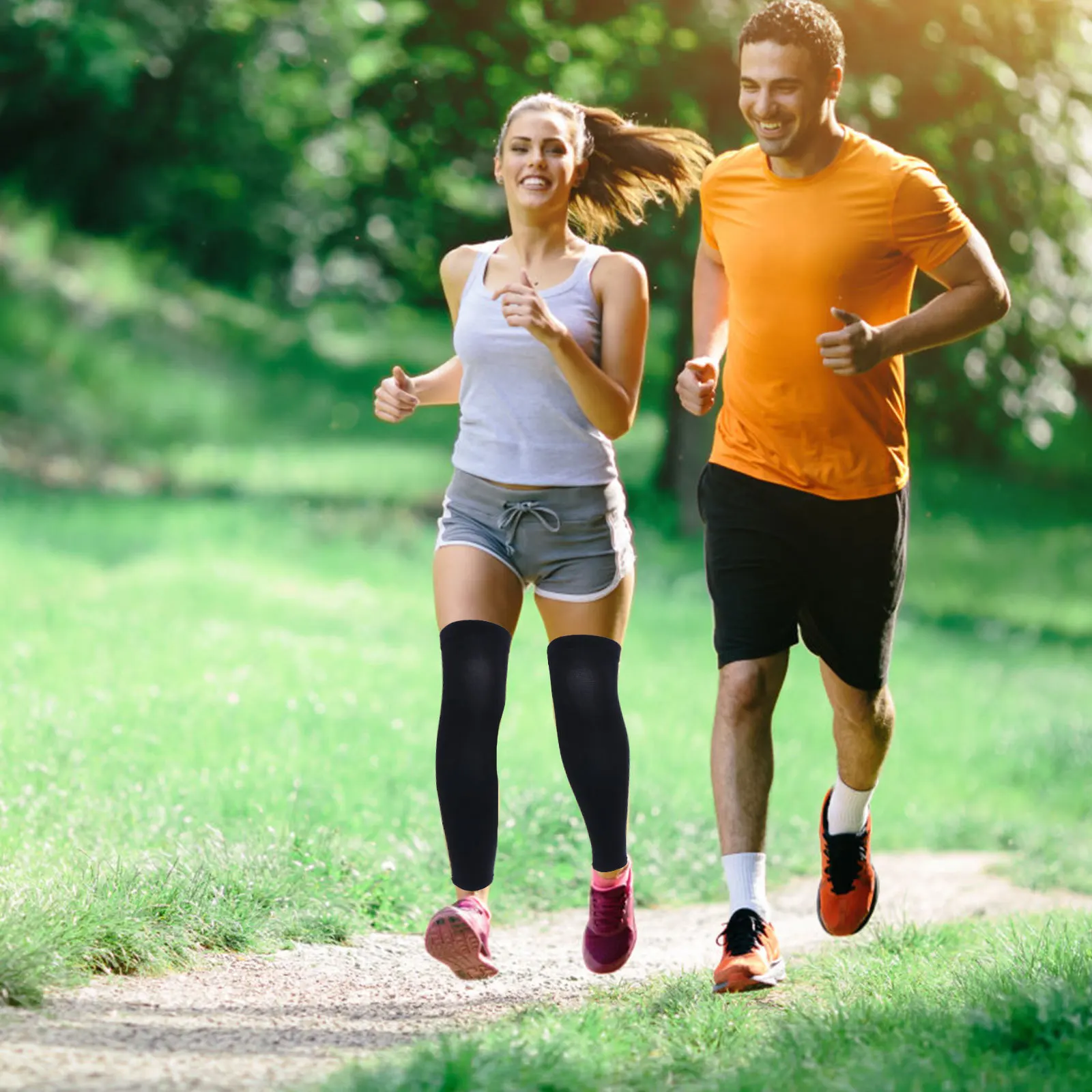 

2Pcs Breathable Legs Cooling Guards Sun Protection Leg Protectors Lightweight Sweat Absorbent for Summer Outdoor Fitness