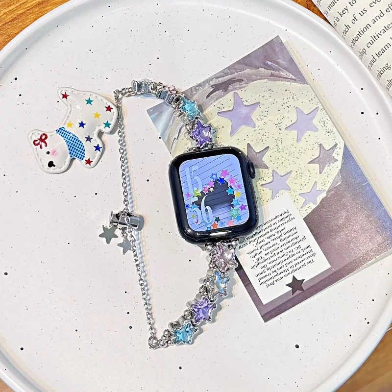 Retro Light Luxury Metal Strap Suitable for Apple iWatch Strap 38mm 40mm 41mm 42mm 44mm 45mm 49mm Fashionable Strap - view 4