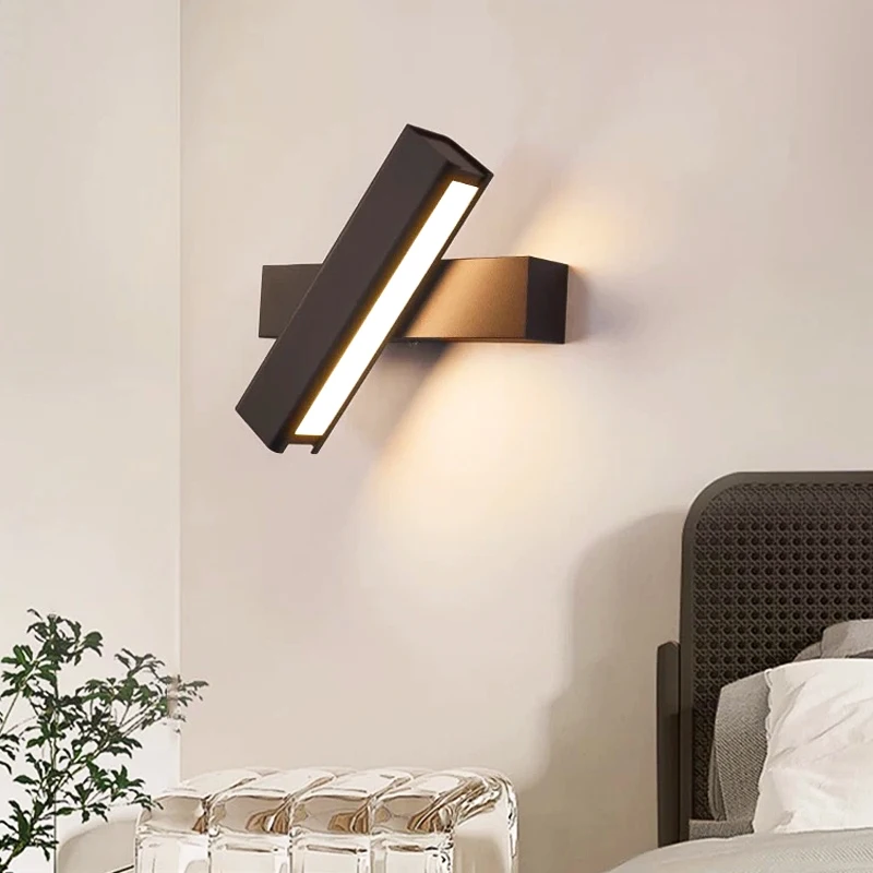 

DAMIASMIL LED Modern Wall Light 350° Rotatable Wall Lamp for Living Room Indoor Bedroom Bedside Wall Sconces Lighting Fixture