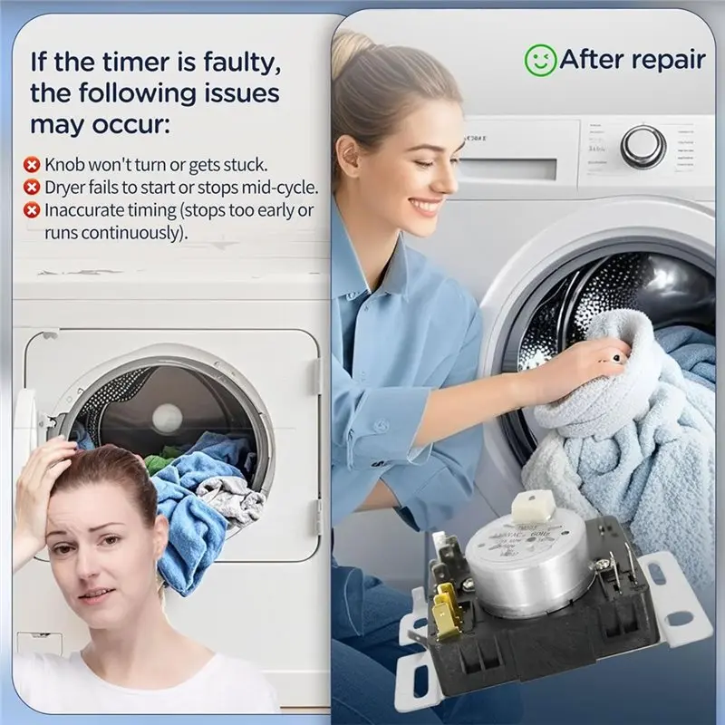 مؤقت مجفف ABAG W10642928 لـ W10642928c، PD00043061، 4448993، AP6023568، PS11756913، EAP11756 مؤقت الأجهزة