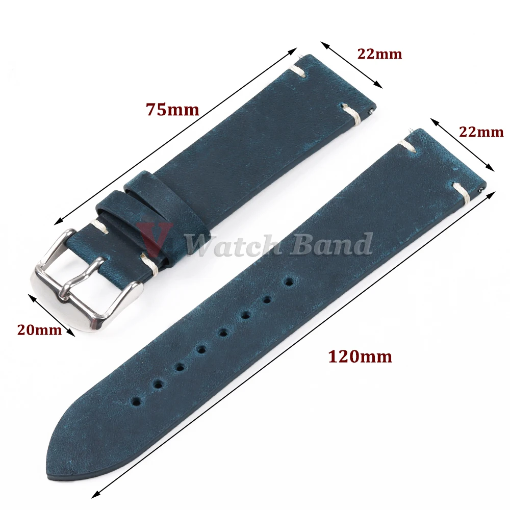 Calfskin Leather Bracelet for Omega for Seiko Watch Band Brown 18 20 21 22 24mm Wrist Strap for Casio for Rolex Watch Accessory