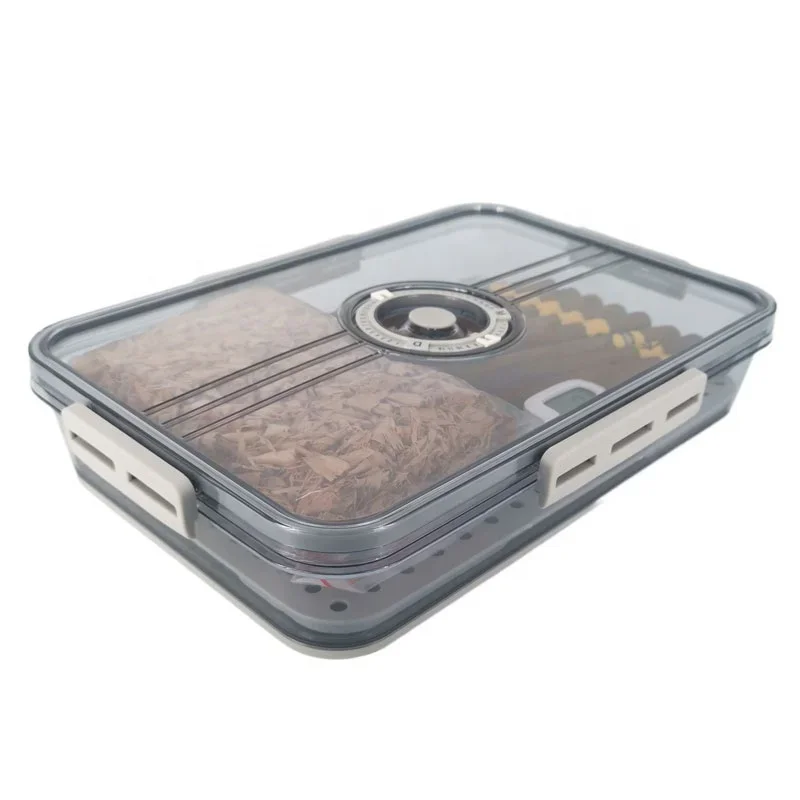 

Clear Plastic Cigars Tobacco Humidity Control Storage Humidor Set 30 60 100 Cigars