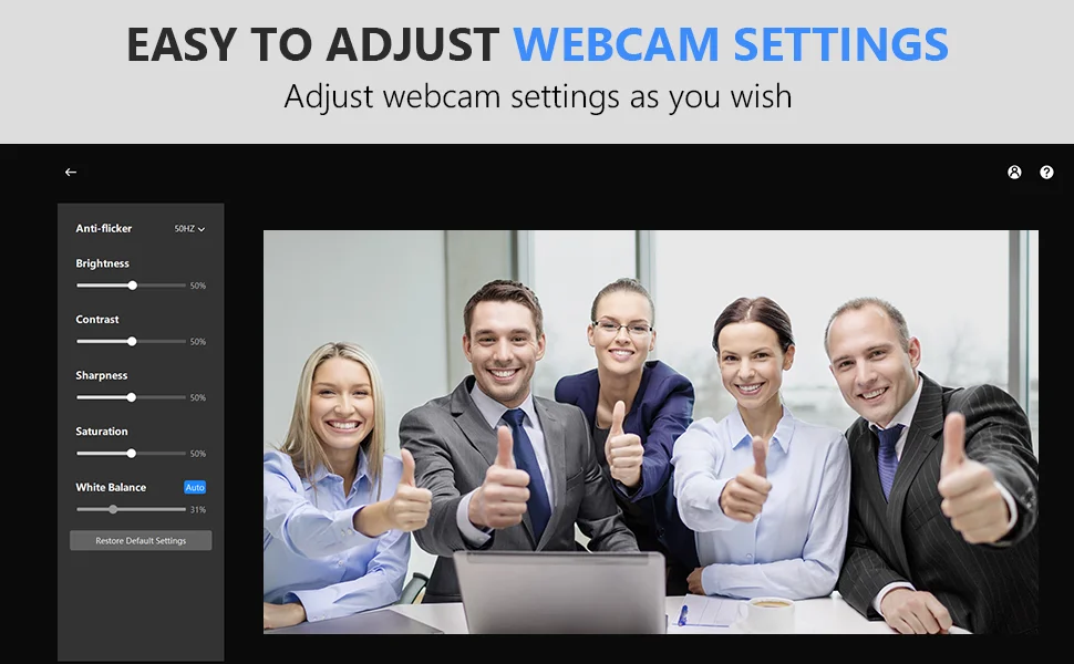 Webcam 1080p Autofokus Streaming Web kamera emeet nova Computer USB Webcams mit Mikrofon für PC/Desktop/Laptop – Detail 7