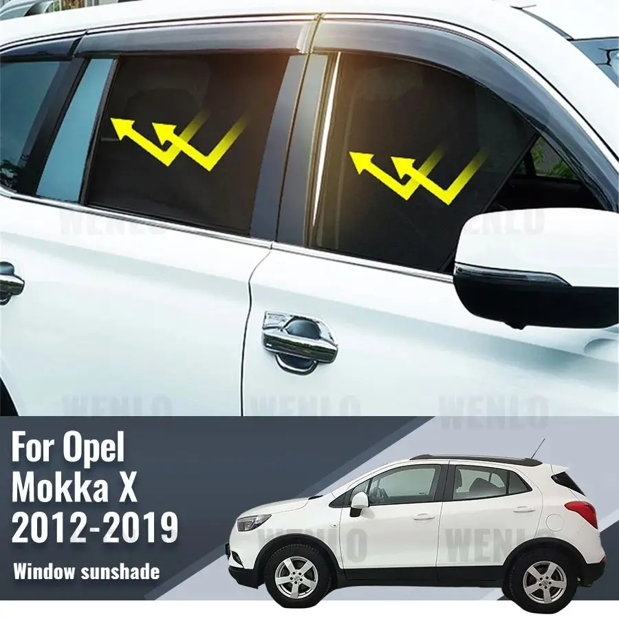 

For Opel Vauxhall Mokka X 2012-2019 Magnetic Car Sunshade Visor Front Windshield Frame Curtain Rear Side Window Sun Shade Shield