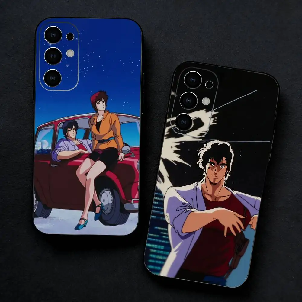 Retro City H-Hunter Comic Phone Case For Samsung S25,S24,S21,S22,S23,S30,Ultra,S20,Plus,Fe,Note,5G Black Cover