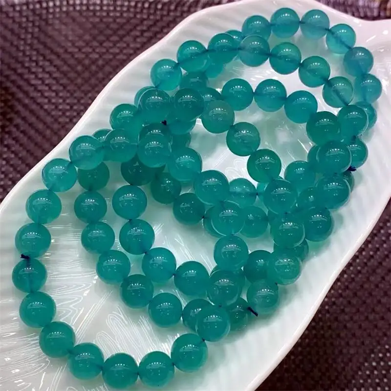 10MM Natural Clear Amazonite Bracelet Handmade Crystal Quartz Jewelry Stretch Bangle Children Birthday Gift 1PCS