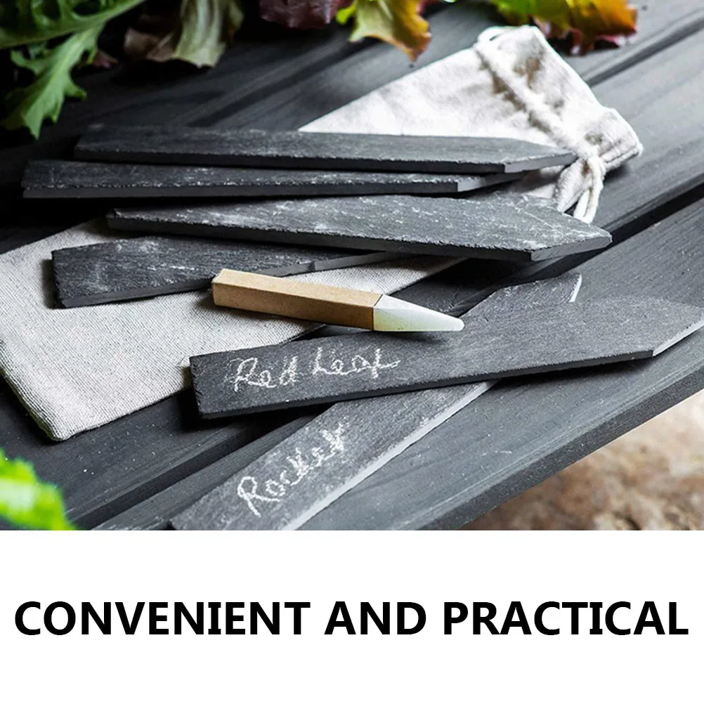 

12pcs Plant Labels Durable Safe Economical Garden Decoration Classification Tags for Plants Stone Gardening Outdoor