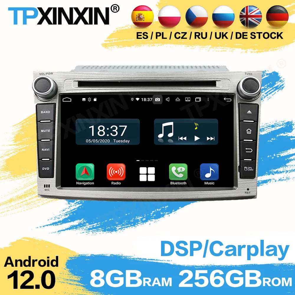 Car Radio With Bluetooth For Subaru Legacy Outback 2009 2010 2011 2012 2013 2014 GPS Navi Automotive Multimedia Stereo Receiver