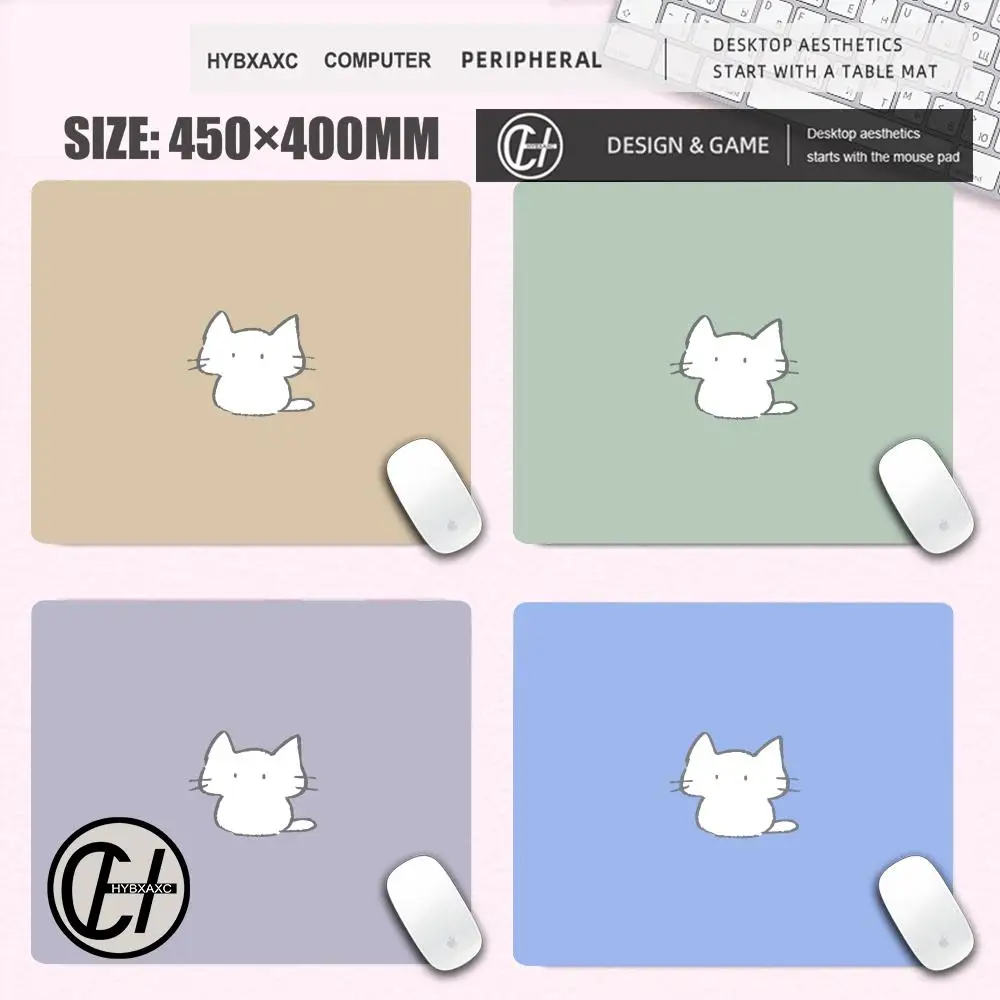 

450x400 мультфильм забавные кошки игровой коврик для мыши компьютерный розовый настольный коврик маленький столик коврик для клавиатуры подушка для ноутбука нескользящая настольная подушка