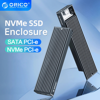 ORICO M.2 SSD Case NVME Enclosure,M2 SATA NGFF USB Case,Gen2 10Gbps PCIe SSD Case, 5Gbps NGFF SATA SSD box for NVME SATA  PCIE