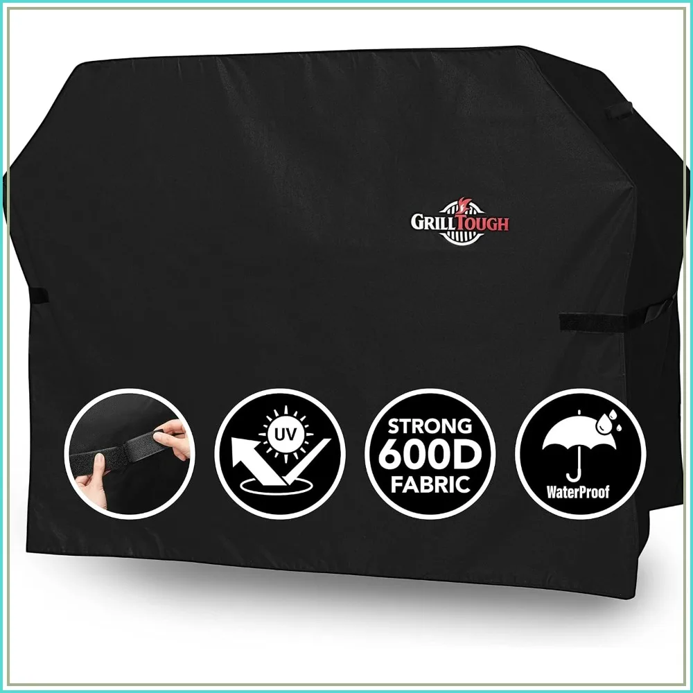 Waterproof 72-Inch BBQ Grill Cover, Heavy Duty & Weather Resistant