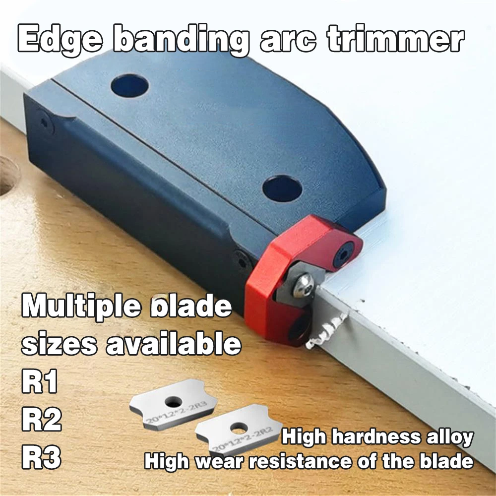 Arc Trimming Manual Planer Wood Chamfering Fillet Scraper Board Woodworking Blade Edge Corner Planer Edge Banding Deburring Tool