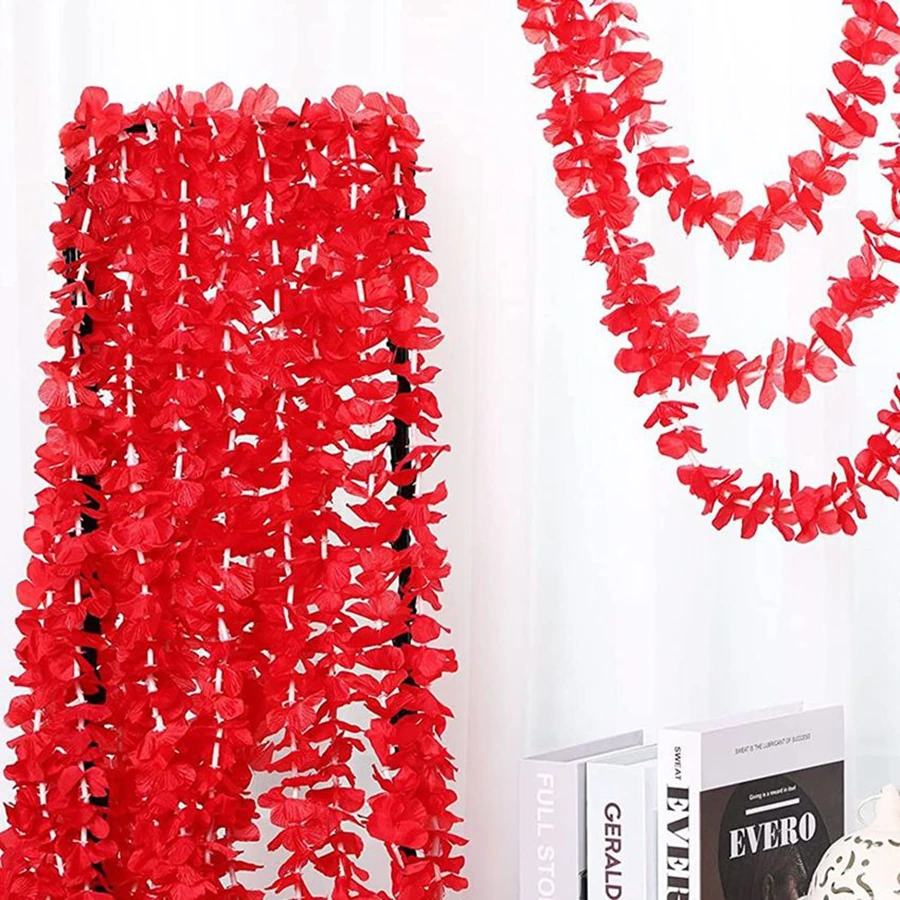 Corona de boda de flor de cerezo Artificial de seda de 100cm, arco de jardín, guirnalda de mimbre de San Valentín, decoración romántica para el hogar, caja de regalo Diy