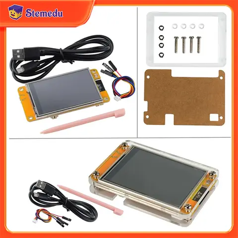 New 2.8" ESP32-2432S028R ESP32 Display ILI9341 Resistive Touchscreen TFT LCD Module ESP-32 Development Board Acrylic Case