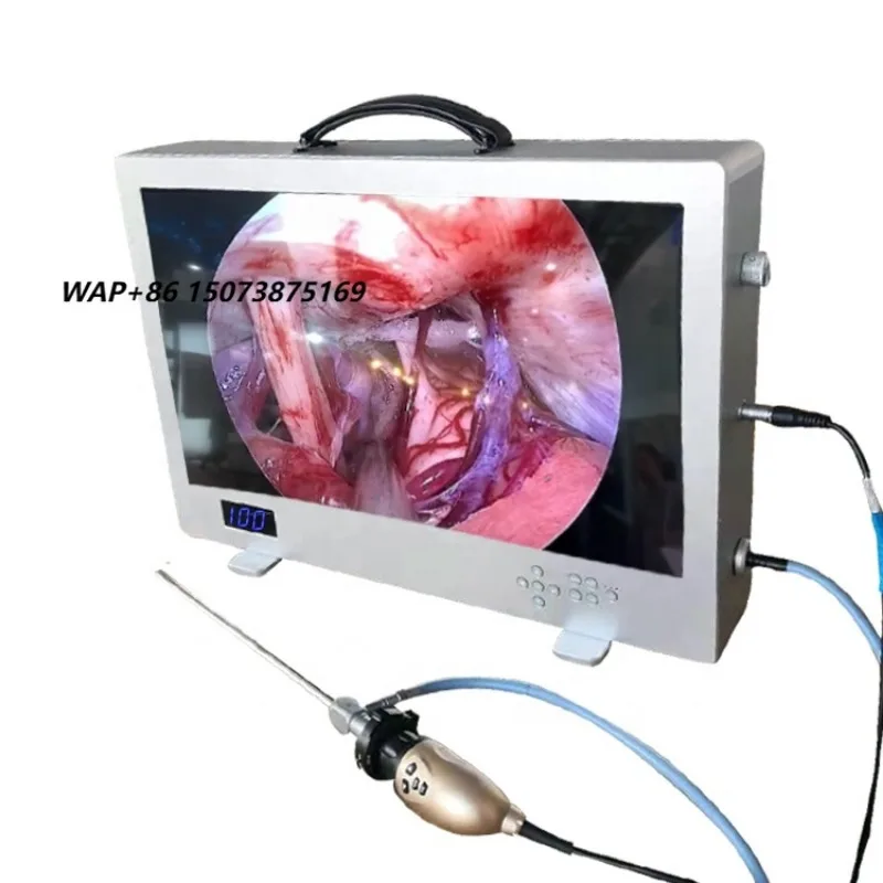 24-Inch Portable 3-in-1 Veterinary Endoscopy Device Video System Pet Animals