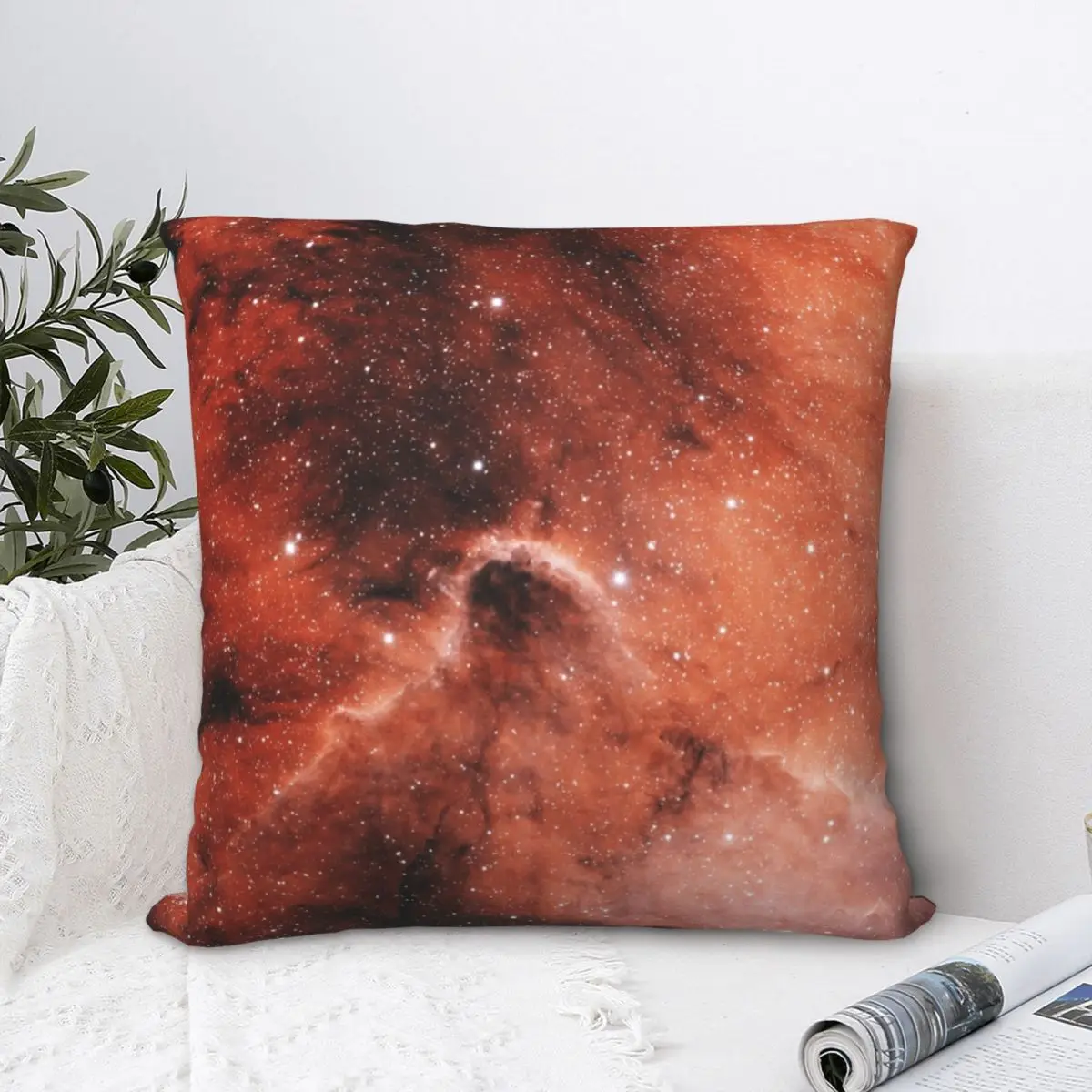 

Emission Nebula (IC 1396) Square Pillowcase Polyester Pillow Cover Velvet Cushion Zip Decorative Comfort Throw Pillow For Home