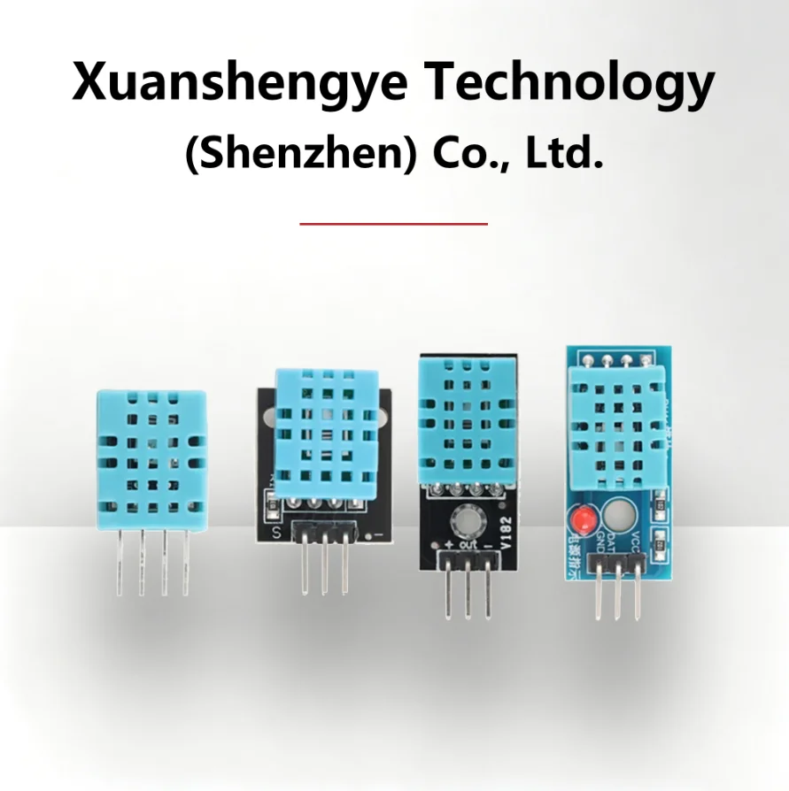 DHT11 Digital Temperature & Humidity Detection Sensor Module, Ambient Temp Humidity Sensing Probe with Dupont Wires