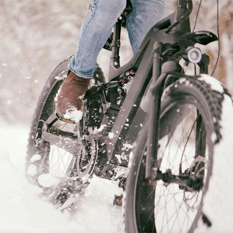 Mid Drive Ebike Torque Sensor 160NM Full Suspension Electric Fat Bike Carbon Frame 1000w image 5