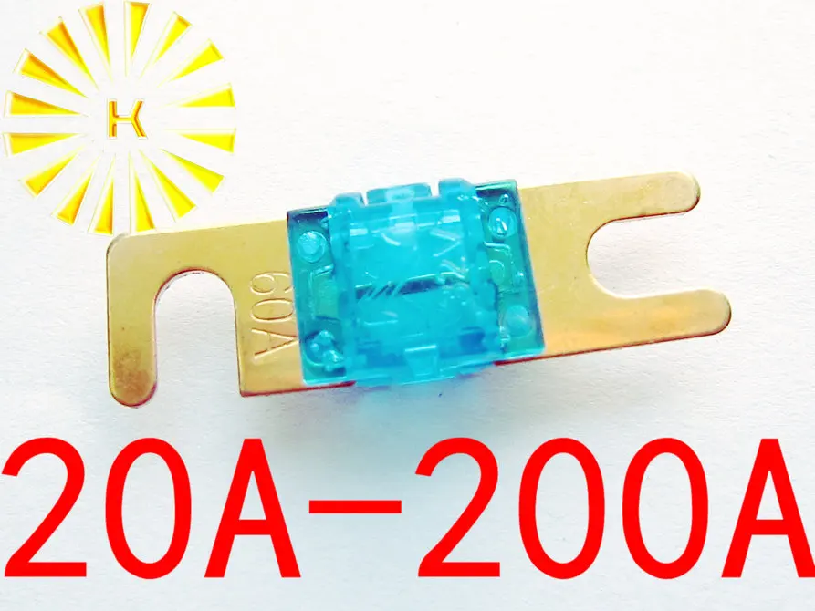 

20A 30A 40A 60A 80A 100A 125A 150A 175A 200A 32V Мини-автомобильный стерео аудио предохранитель ANL AFS позолоченный резистор x 100 шт.