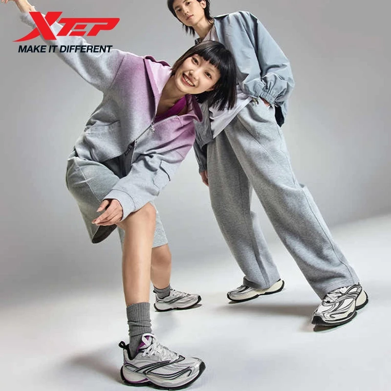 Xtep Basque 2.0 Street Casual Shoes for Women 2025 Summer Lightweight Thick Sole Retro Trendy Sneakers 875218320013