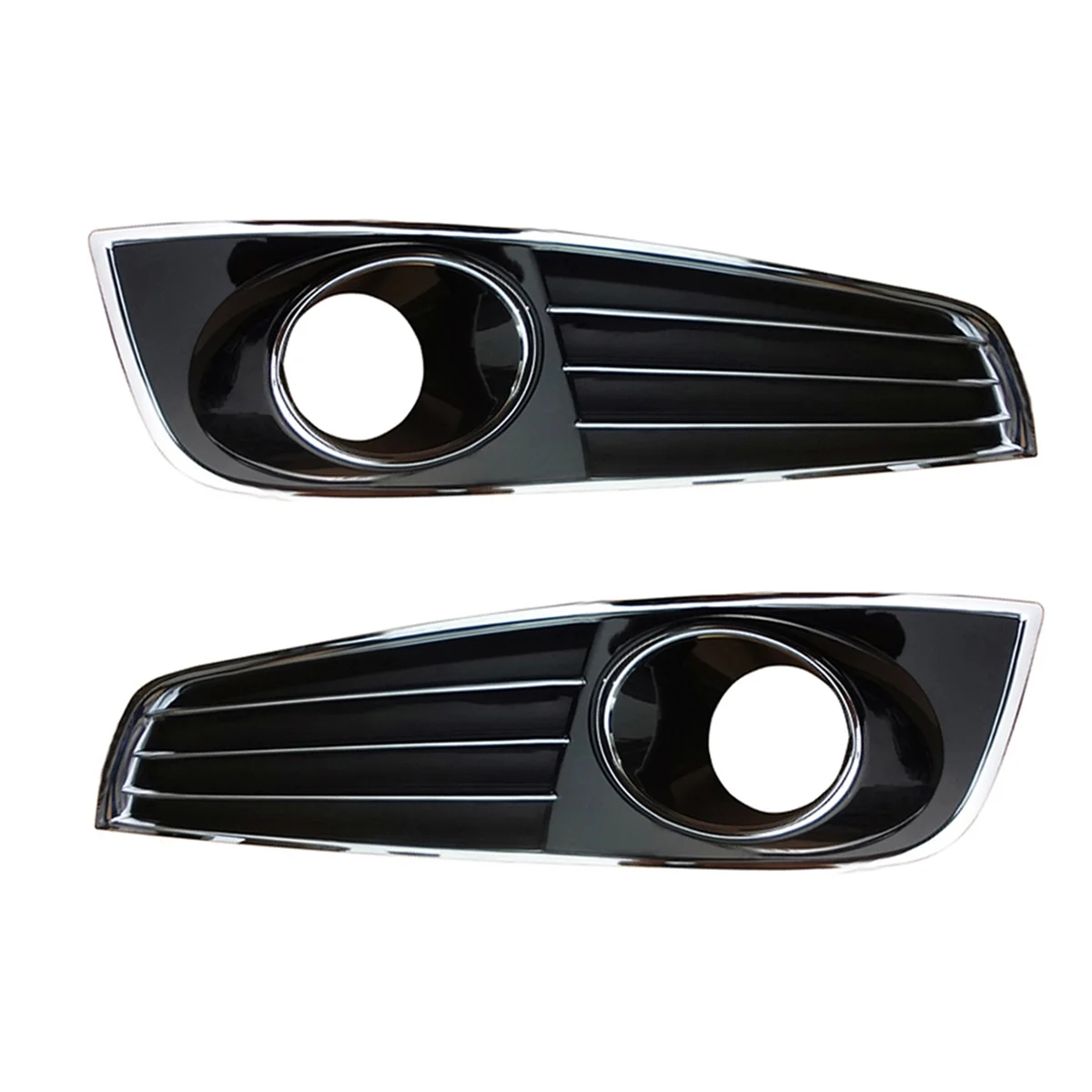 1 Pair Car Fog Lamp Shade Under Front Bumper Lamp Fog Lamp Frame Grid 4H0807679 4H0807680 for A8 D4 2010-2014