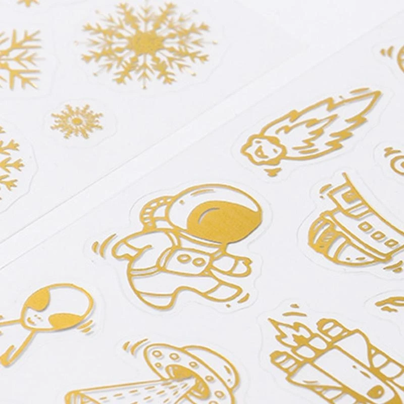 8 Sheets UV Epoxy Resin Filling Material Stickers Resin Mold Decorative Lables
