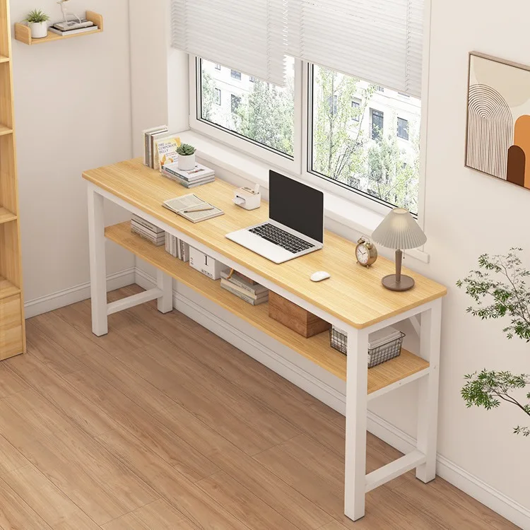 Computer Table Narrow Desk Home Girls Bedroom Long Table Simple Rental House Wall Desktop Workbench