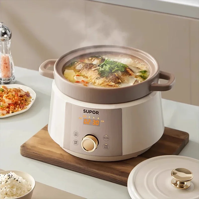 وعاء الحساء الكهربائي، وعاء الحساء المنزلي، طاجن كهربائي، آلة طهي الحساء الصحي #3