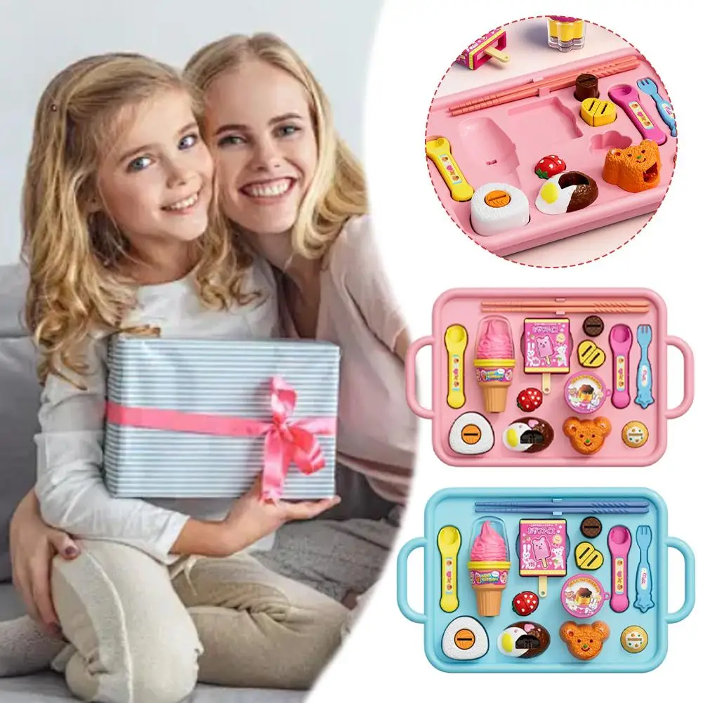 

Популярный набор игрушек для кормления в стиле пудинг с тарелкой - забавный подарок для девочек