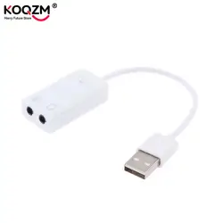 7.1 External USB Sound Card Jack 3.5mm USB Audio Adapter Earphone Micphone Sound Card For Macbook Computer Laptop PC Portable