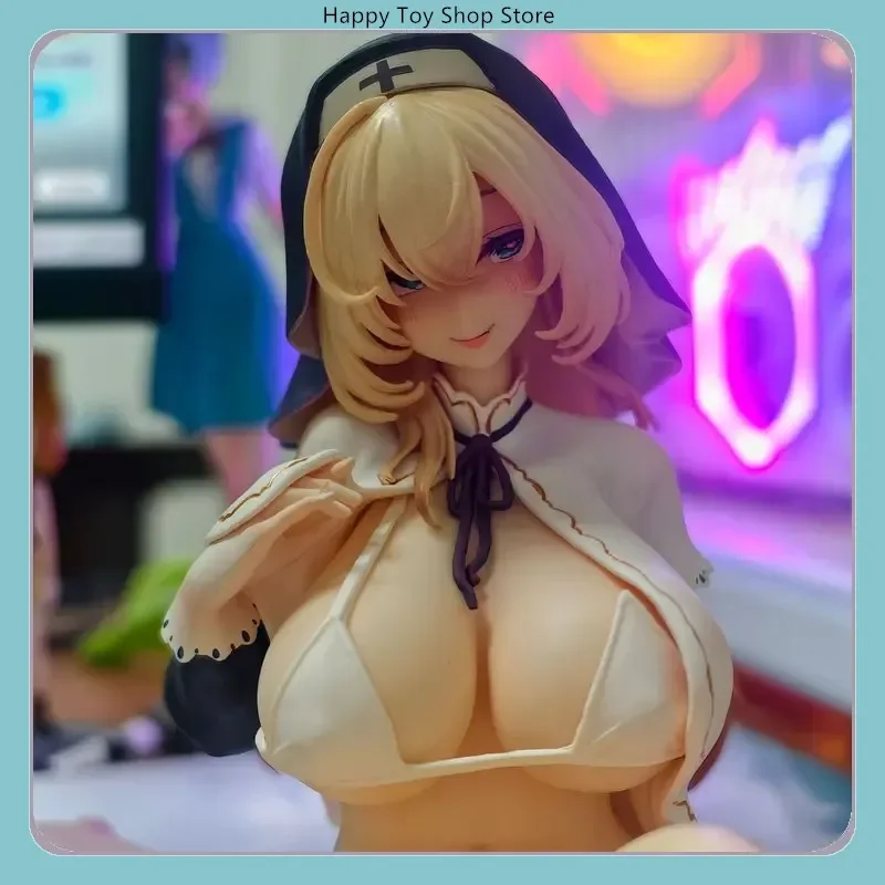 

1/4 Scale Prayer Nun Sitting Pose Anime Girl Figure Statue - Collectible Model Desktop Decoration Ornament Gift for Fans